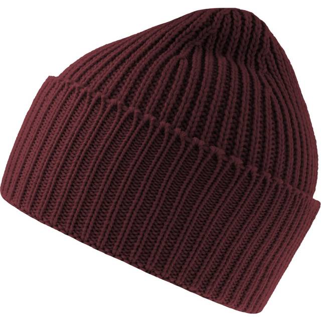 (One Size, Burgundy Melange) Atlantis Unisex Adult Oak Chunky Knit Beanie