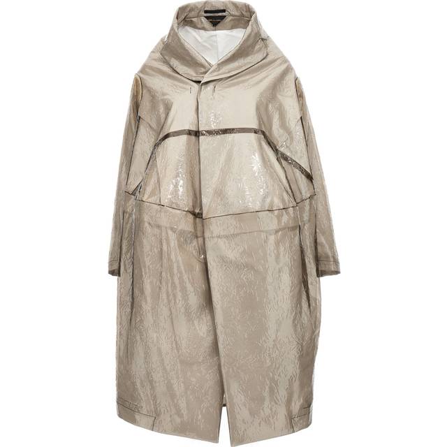 Comme des Garçons Oversize Texture Trench Coat - Gray - S