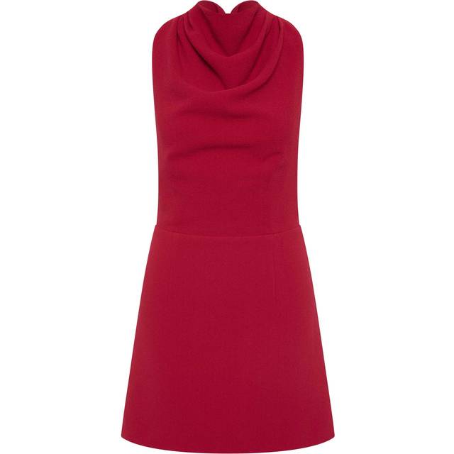 Akari Halter Mini Dress Red Size 4