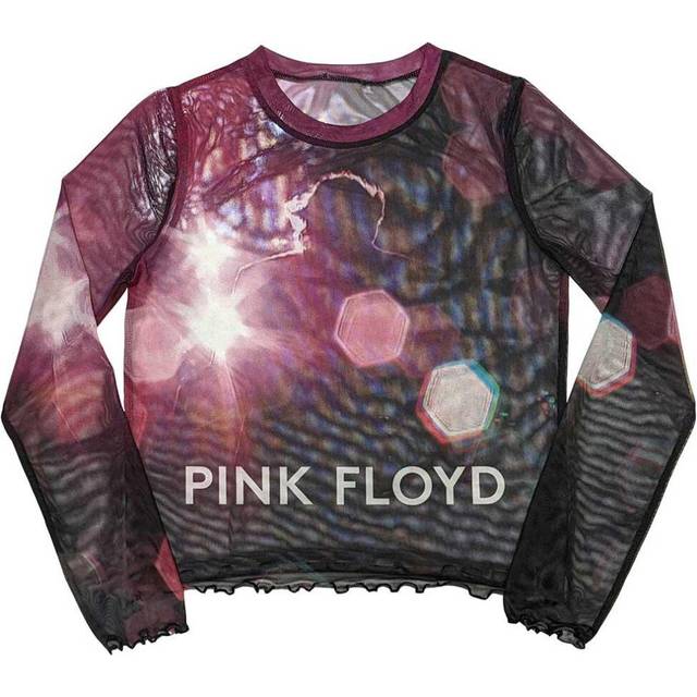 (M, Black) Pink Floyd Womens/Ladies Knebworth '90 Mesh Long-Sleeved T-Shirt