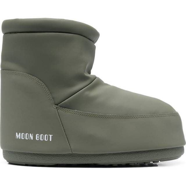 Moon Boot Mens Khaki Icon Low Logo-print Shell Boots Xl - KHAKI