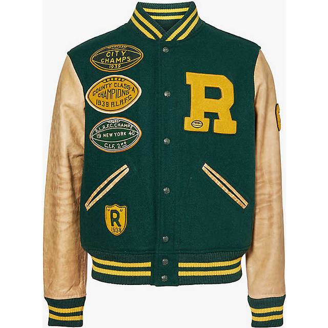 Polo Ralph Lauren Men's Lined Varsity Jacket - Moss Agate - L - Green