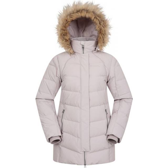 (18 UK, Light Beige) Mountain Warehouse Womens/Ladies Isla II Long Down Jacket