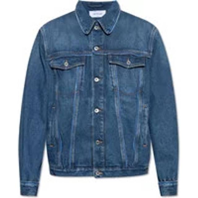 Off White, Jacka, Herr, L, Denim, Denimjacka - blue (L)