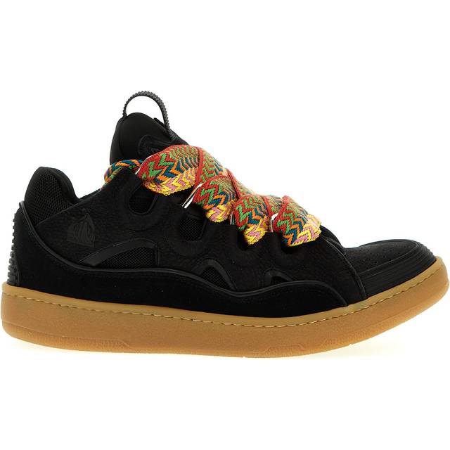 Lanvin Black Leather Curb Sneakers - BLACK - IT 40