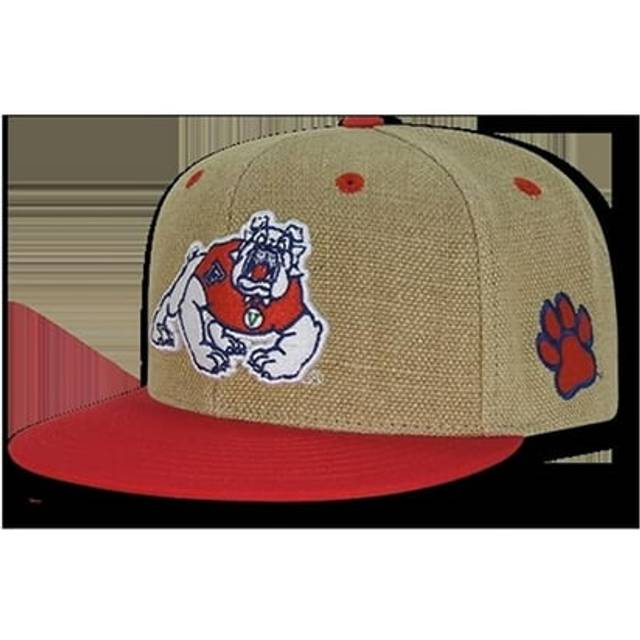 W Republic Apparel  Fresno State Heavy Jute Snapback, Red