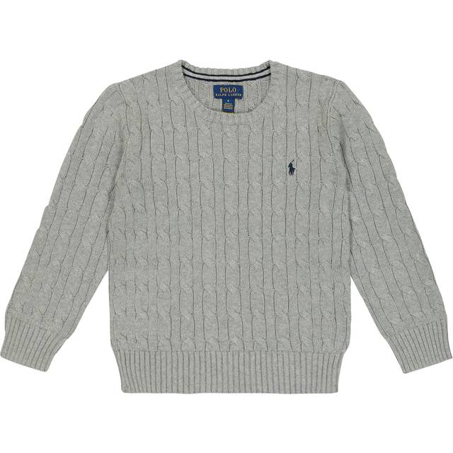Polo Ralph Lauren Kids Cable-knit cotton sweater - grey (Y 6)