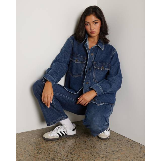 Rhythm Oversized Denim Jacket dark wash