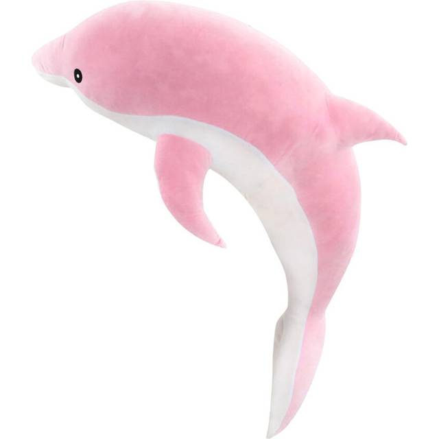 (Pink , 70cm) Dolphin Plush Toy Cushion Stuffed Toy Sleeping Pillow for Living Room Sofa