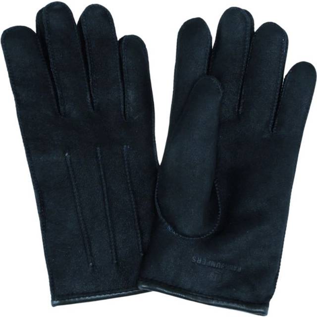 Women's Parajumpers Shearling Blue Graphite Gloves - Black/Black