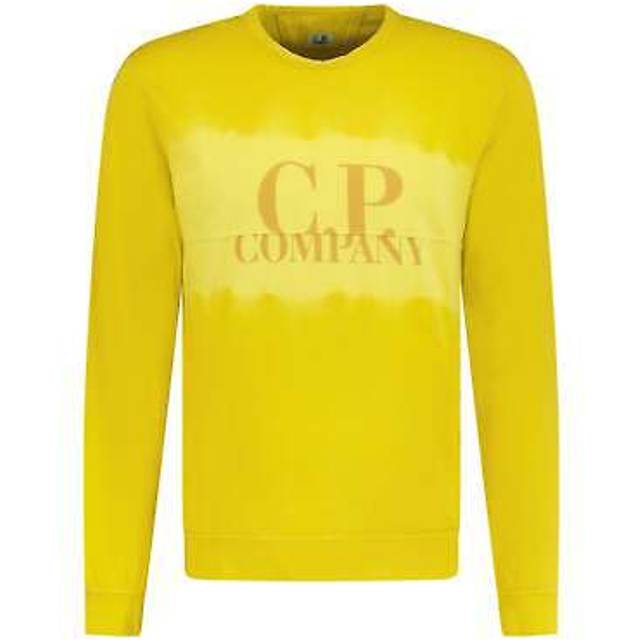 CP Company Men's Dye Logo Sweatshirt Yellow - Size: XS