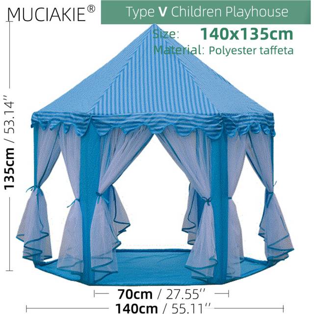 (V) 24 Types Children Playhouses Kids Indoor Outdoor Play Tents Portable Foldable Princess Prince Castle Gift Courtyard Garden House