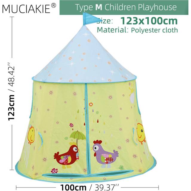 (M) 24 Types Children Playhouses Kids Indoor Outdoor Play Tents Portable Foldable Princess Prince Castle Gift Courtyard Garden House