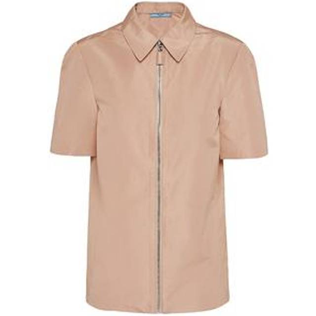 Short-sleeved faille shirt