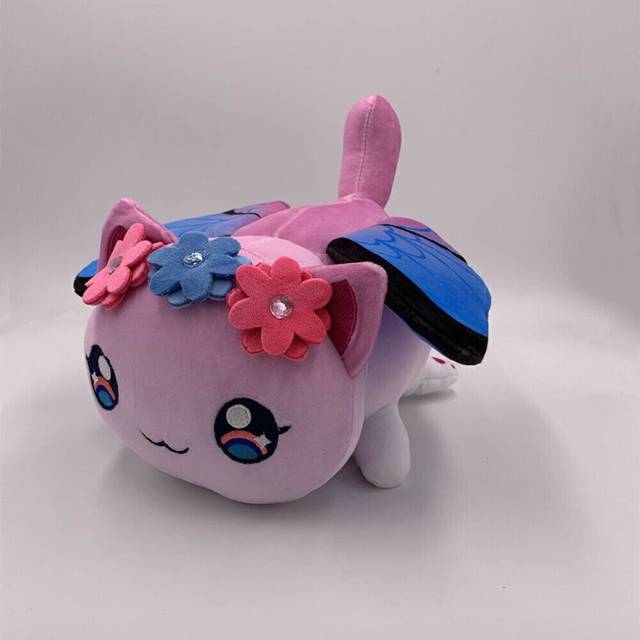 (butterfly cat, 25cm  0.22kg) 25cm New Aphmau Plush Doll Cat Doll Soft Pillow Toy Christmas Gifts for Children