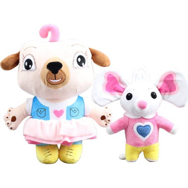 (2PCS/SET) Dogs and mice Kids Plush Toy Stuffed Dolls UK