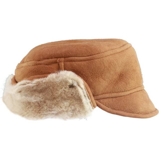 (XL, Spice) Eastern Counties Leather Mens Caxton Sheepskin Aviator Trapper Hat