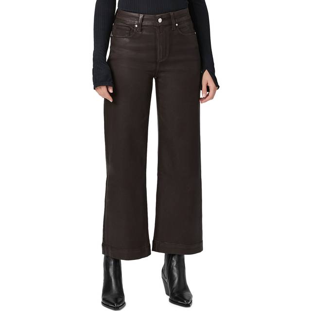 Anessa Wide-Leg Crop Jeans - CHICORY COFFEE LUXE COATING - 25