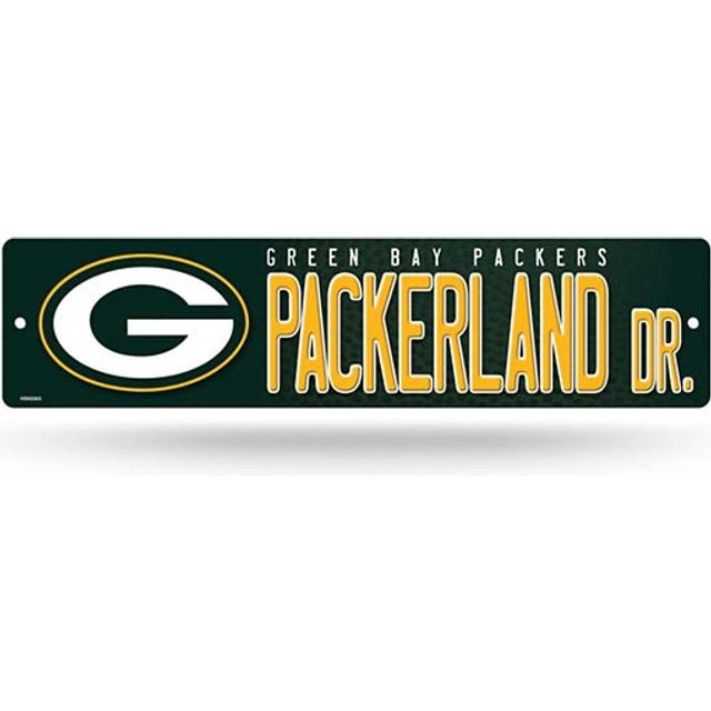 Rico Industries NFL Green Bay Packers 16-inch Plastic Street Sign D?cor