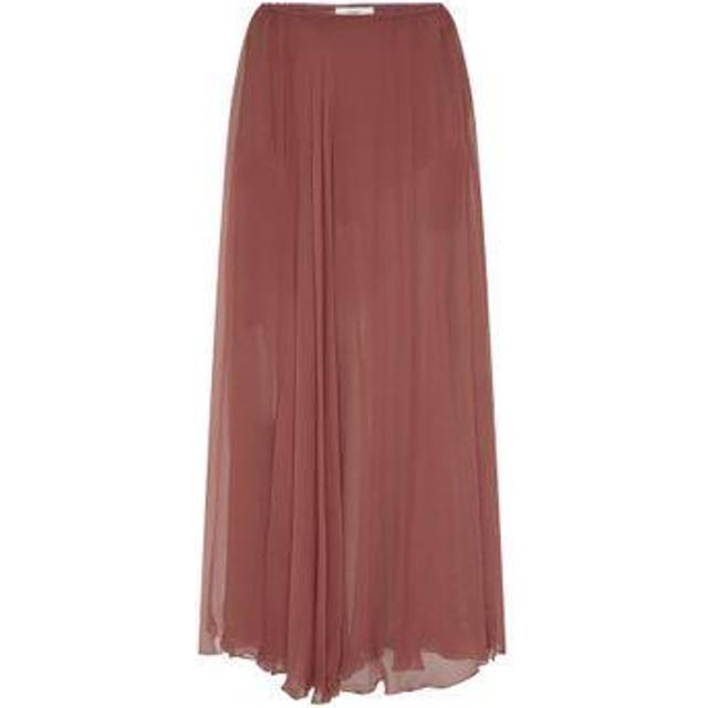Chloé Pink Flou Maxi Skirt - 527 Woodrose - FR 34
