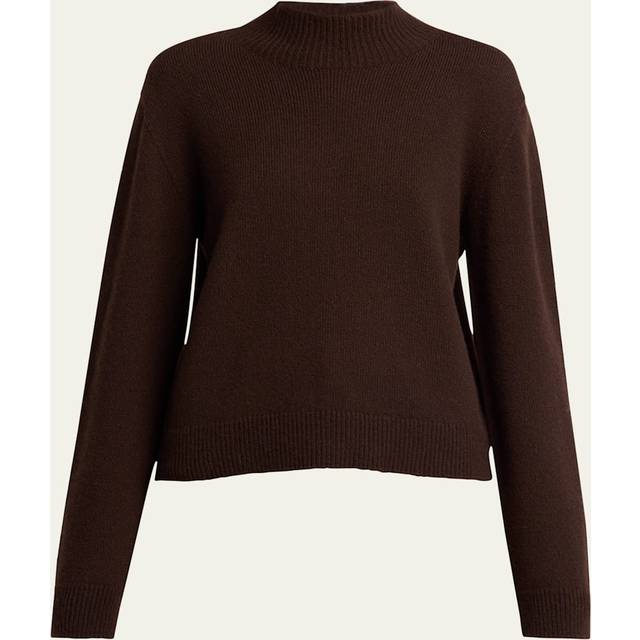 Hensi Cashmere Turtleneck Top - BROWN - X-Large