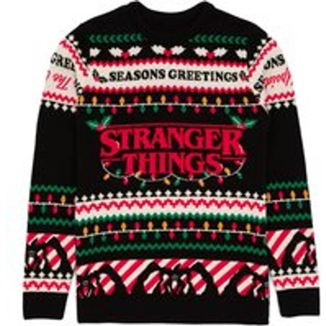 (XX-Large) Stranger Things Christmas Jumper (Unisex Black)