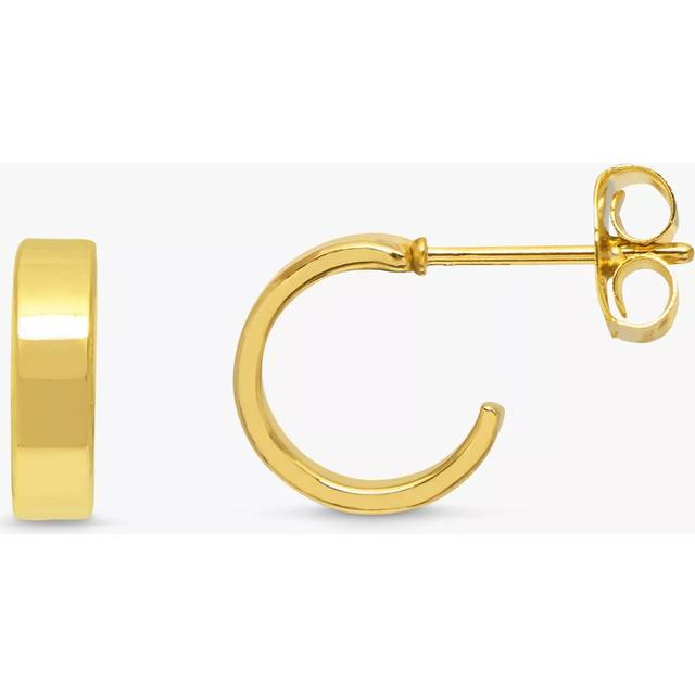 Estella Bartlett Flat Hoop Earrings, Gold