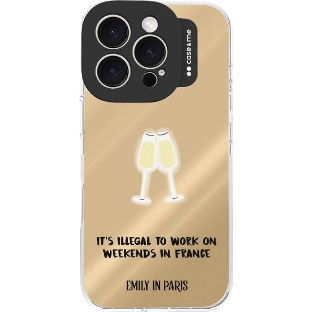 Case&Me - Emily in Paris iPhone 16 Pro Skal - Champagne Cheers