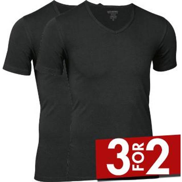 JBS Bamboo V-Neck Bambus T-shirt - Sort