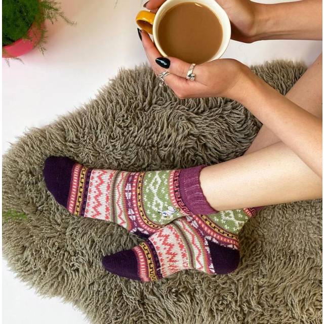 Official moomin fair isle snorkmaiden socks