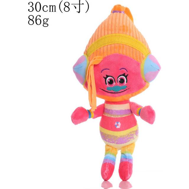 (Orange yellow) 11.8 inch Trolls Band Together Branch Plush Toy Soft Doll Room Decor Gifts