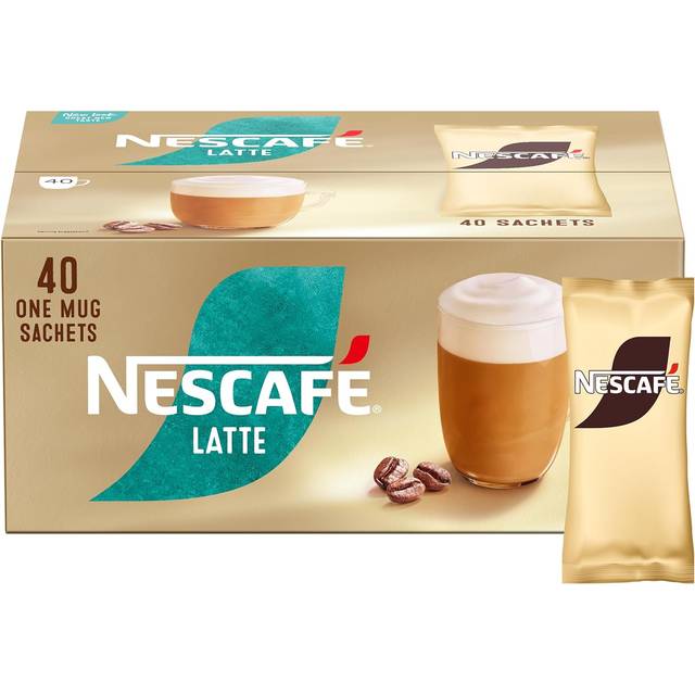 NESCAFÃ Latte Instant Coffee Sachets - 40 X 18G