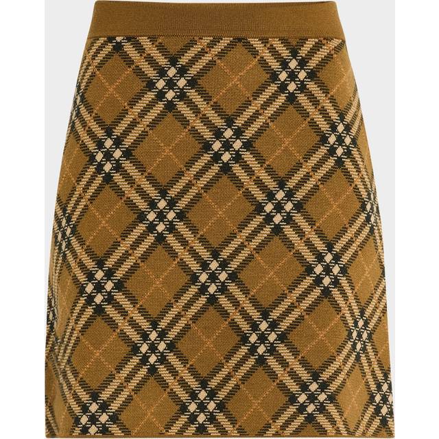 Check Knit Mini Skirt - NEST IP CHECK - Medium