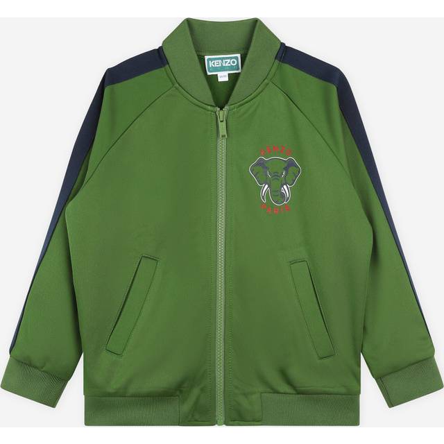 Kenzo, Light Jackets, unisex, Green, 5 Y, Elephant Track Jacket
