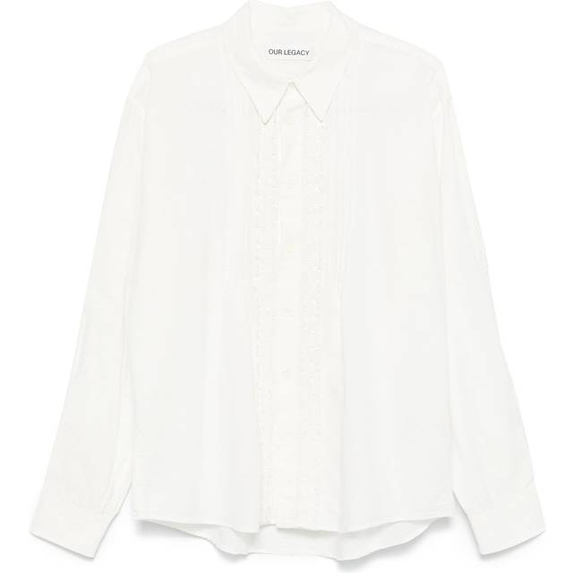 OUR LEGACY White Beyond Shirt - WHITE KITCHEN WEAVE - IT 48