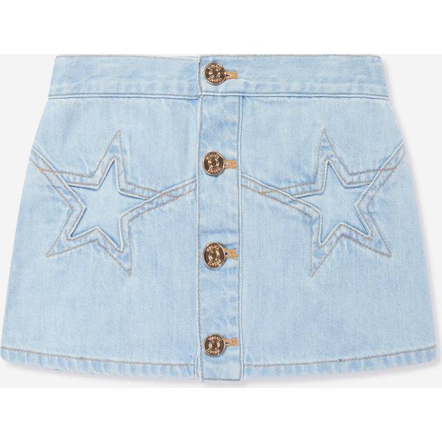Versace Girls Star Denim Skirt in Blue - Size 4Y
