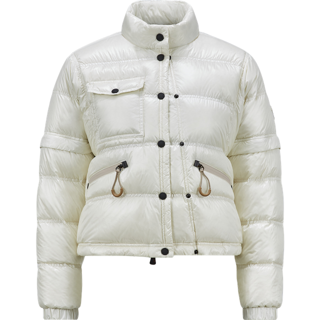 Moncler, Jacka, Dam, S, Nylon, Quiltad Bomberjacka - white (S)