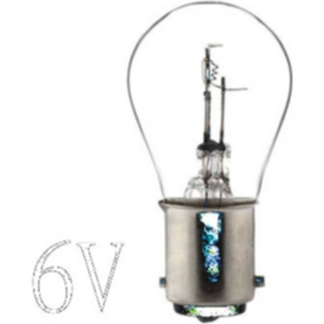Bosma Bosma moped/motorcykellampa BaX15d 25x47 15/15W 6V B510664
