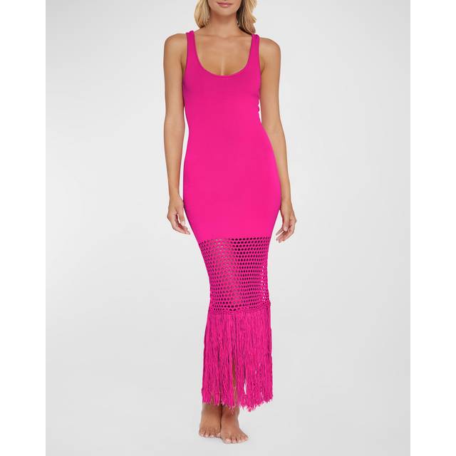 Pq Swim Claudia Fringe Maxi Dress