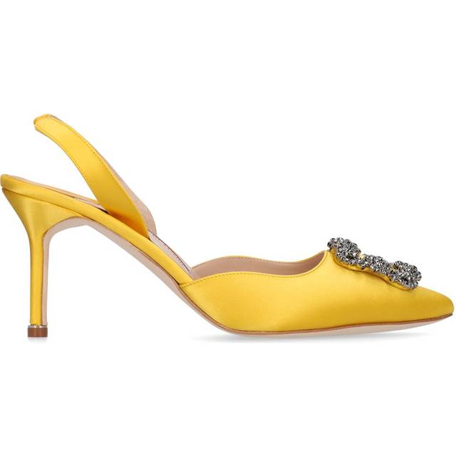 70mm Hangisi Satin Slingback Pumps