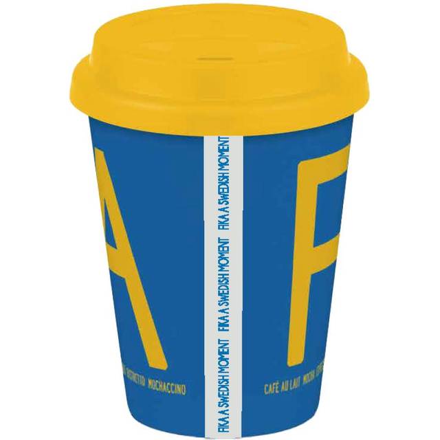 Citronelles - Fika To Go Mugg 38 cl Blå/Gul