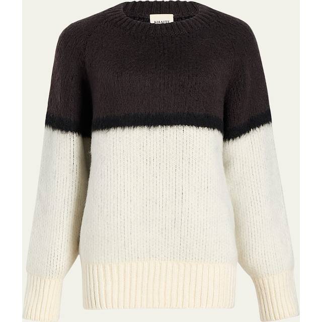 KHAITE - Martina Oversized Ribbed Cashmere And Mohair-blend Sweater - Dark brown - Brown - small