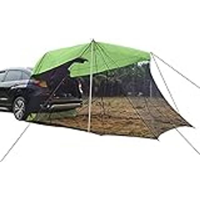 Biltält biltält för camping SUV bärbar bil baktält bil sidotält utomhus camping multipersoner regnskydd camping utrustning släpvagn monterat tält vattentät camping shelter