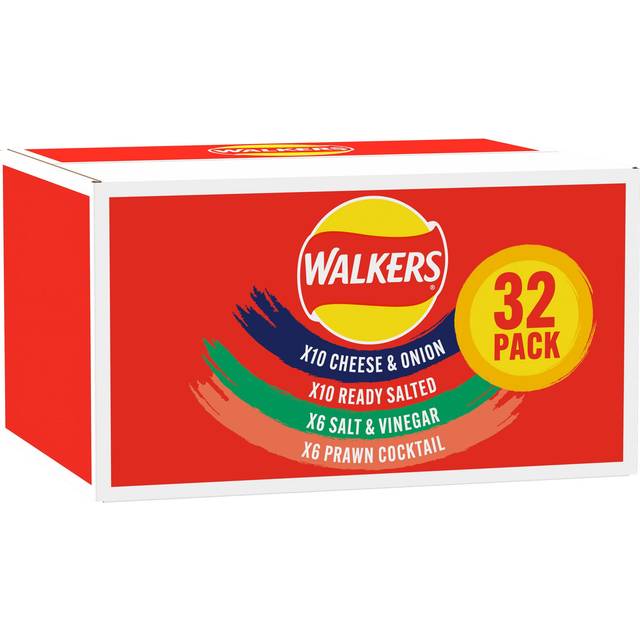 Walkers Classic Variety Crisps Box 32x25g