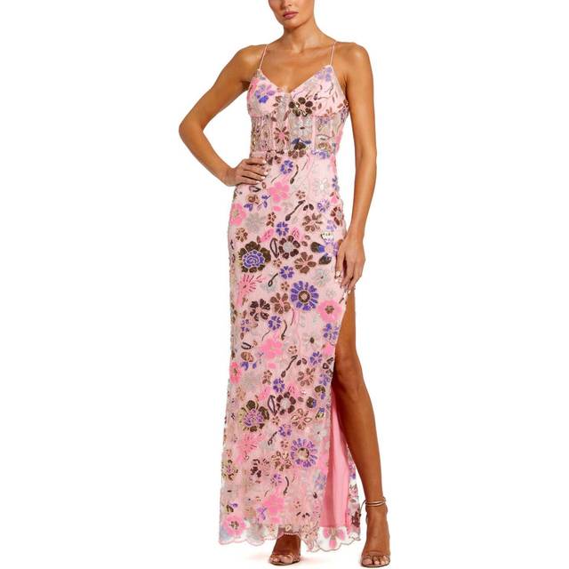 Mac Duggal Bustier Applique Gown