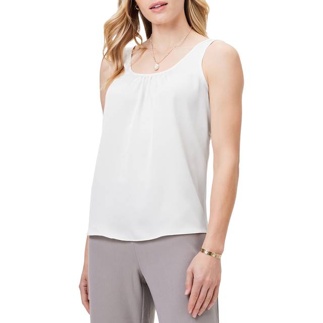Nic+Zoe Satin Chiffon Scoop Tank