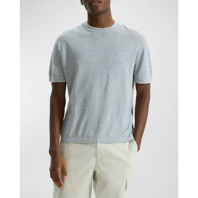 Theory Kolben Linen-Blend T-Shirt