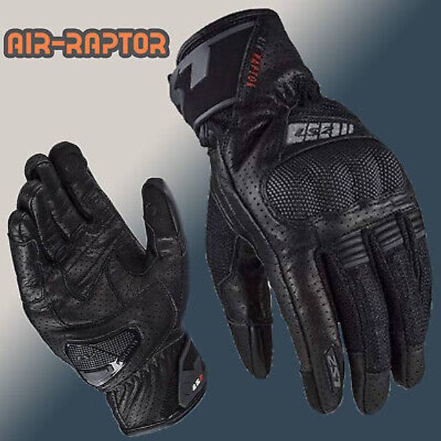 (3XL) LS2 Air Raptor Textile Gloves Black