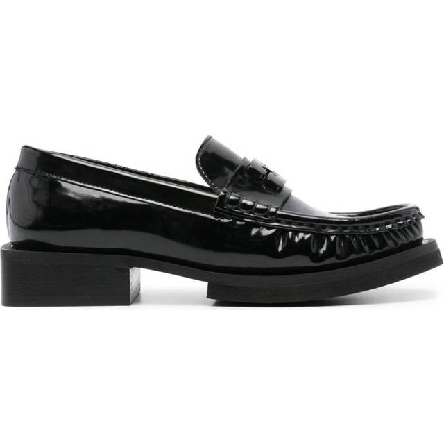 GANNI Black Butterfly Logo Loafers - Black - IT 43