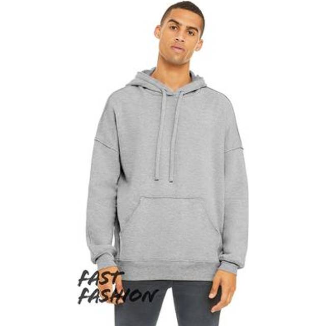Bella+Canvas Unisex Raw-seam Hoodie Athletic Heather S - athletic heather